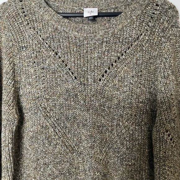 Cabi #4278 The Tunic Dress Fall 2022 Cozy Knit Artichoke Green Grey Dress Size M - Picture 6 of 16